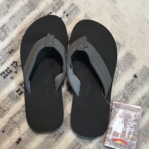 Rainbow Charcoal and Black Sandals
